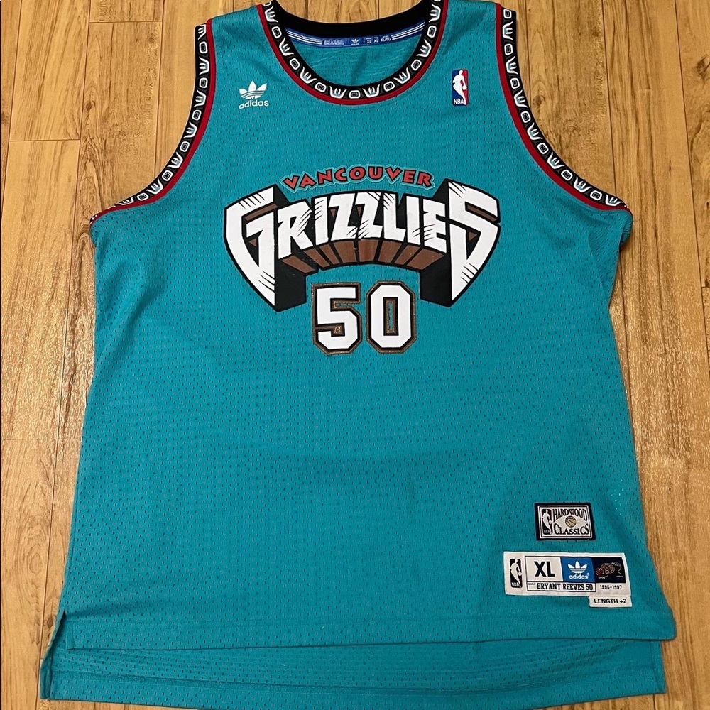 Vancouver Grizzlies Bryant Reeves Jersey Size XL